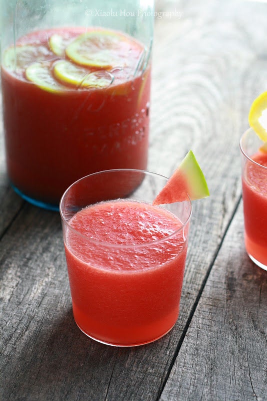 Spiked Watermelon Slushies