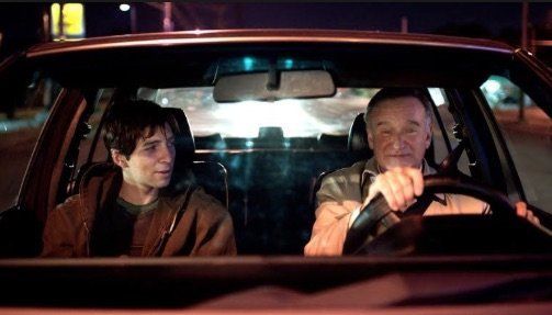 Roberto Aguire (left) as Leo and Robin Williams as Nolan Mack in "Boulevard." 