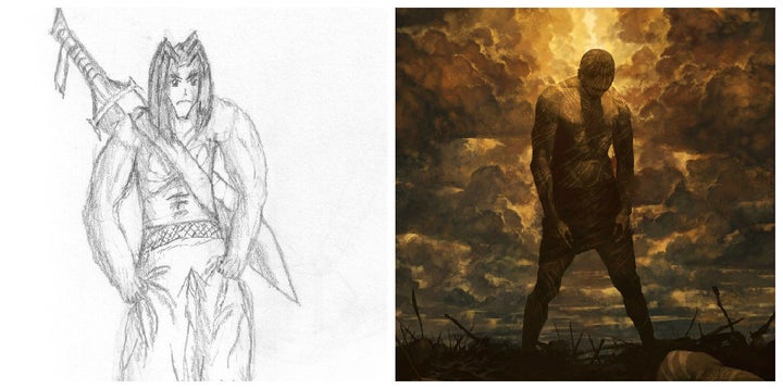 an artist s before