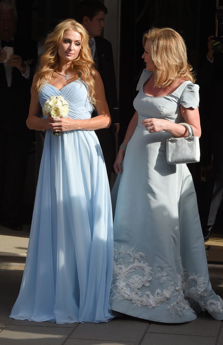 Paris Hilton was a bridesmaid in sister Nicky's wedding at Kensington Palace. 