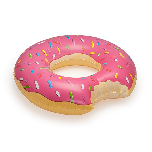 This incredible pink sprinkle donut.