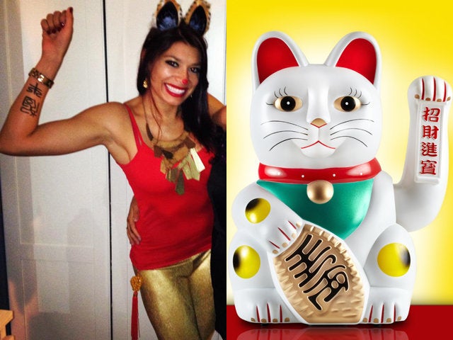 this costume is both creative and fairly easy to execute well you need some gold
