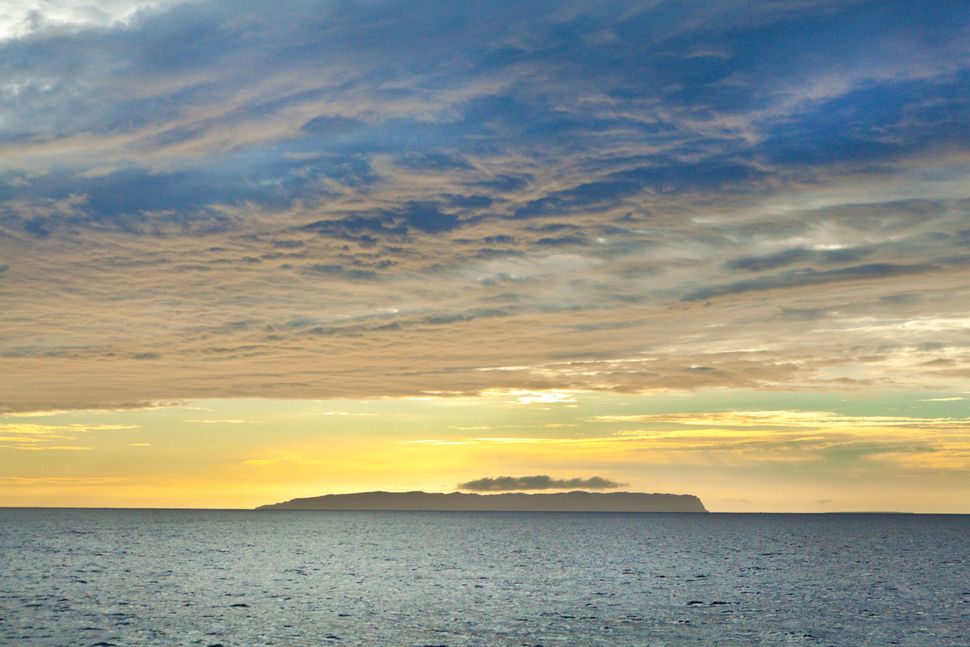 The island of Niihau as seen from Kauai