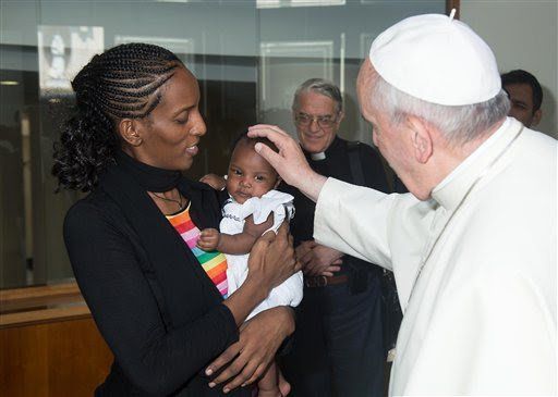 Pope Francis Meets Meriam Ibrahim, Sudanese Christian Woman Formerly Sentenced To Death