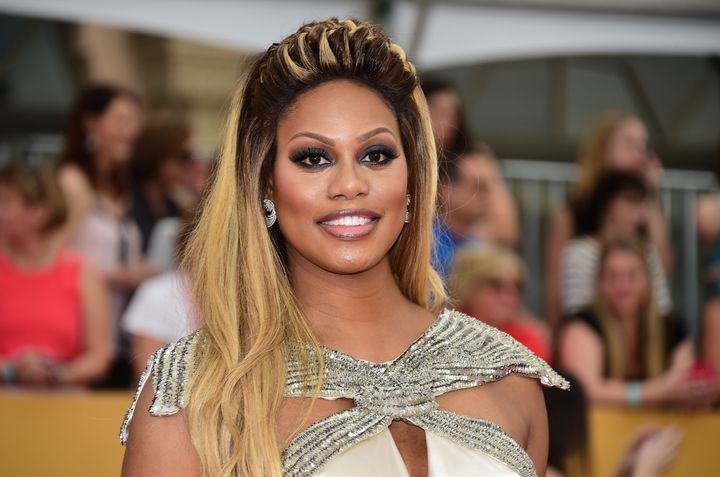 Actress Laverne Cox arrives for the 21st Annual Screen Actors Guild Awards, January 25, 2015 at the Shrine Auditorium in Los Angeles, California. AFP PHOTO / FREDERIC J. BROWN (Photo credit should read FREDERIC J. BROWN/AFP/Getty Images)