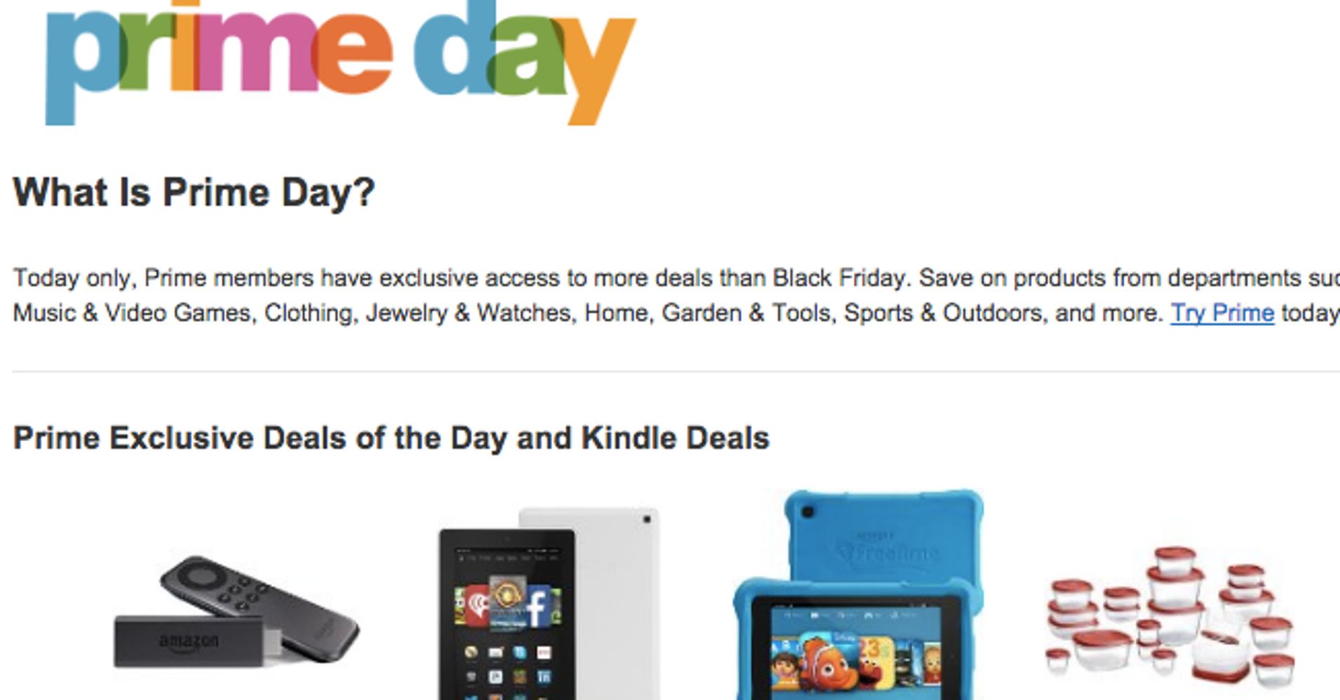 Amazon Offering 'More Deals Than Black Friday' In Epic Prime Day Sale
