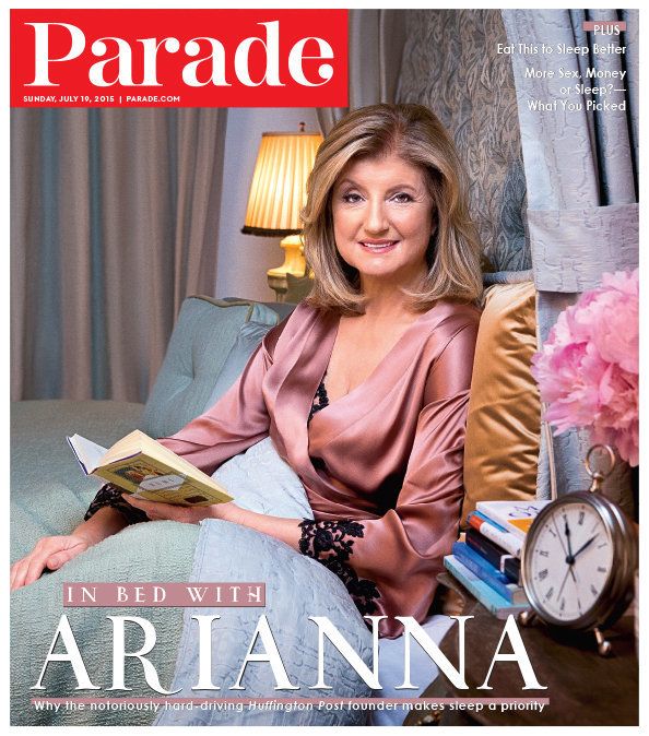 Parade magazine cover for Sunday, July 19, 2015, featuring Arianna Huffington