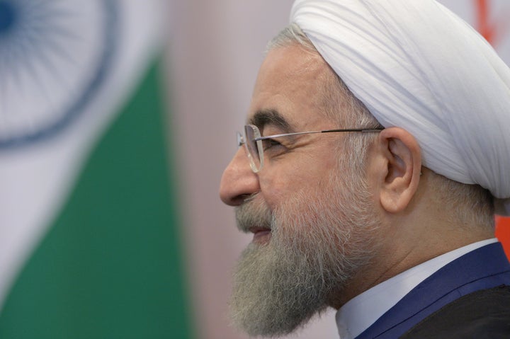 UFA, RUSSIA - JULY 9: In this handout image supplied by Host Photo Agency / RIA Novosti, President of the Islamic Republic