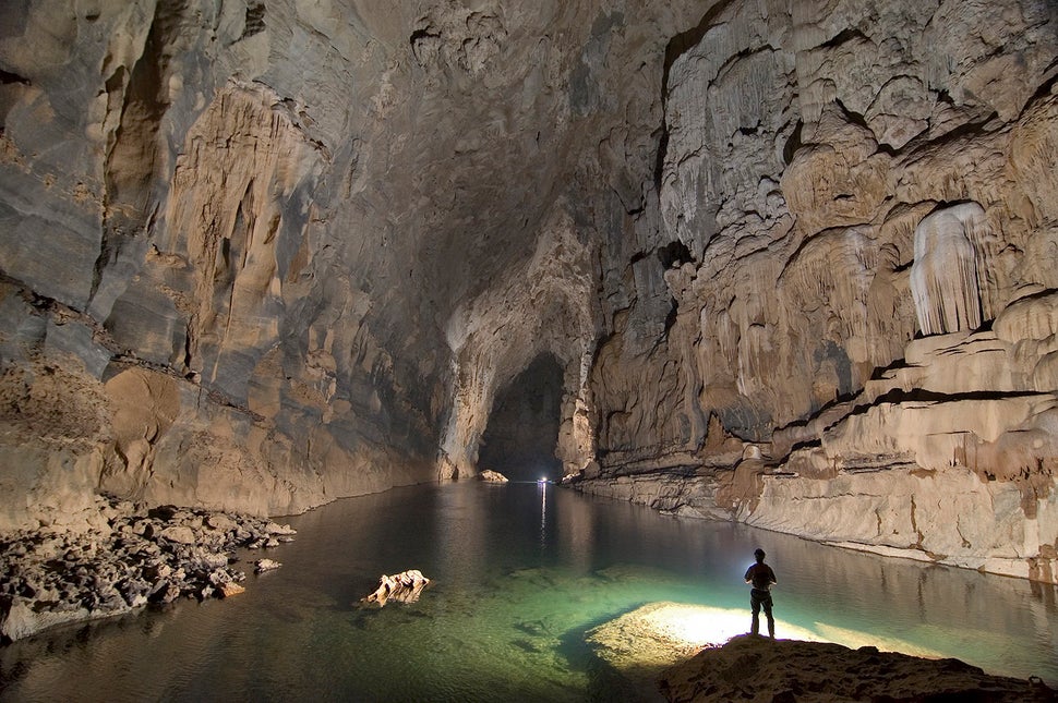 This MegaSize River Cave In Laos Is Stunning To Explore Via Kayak