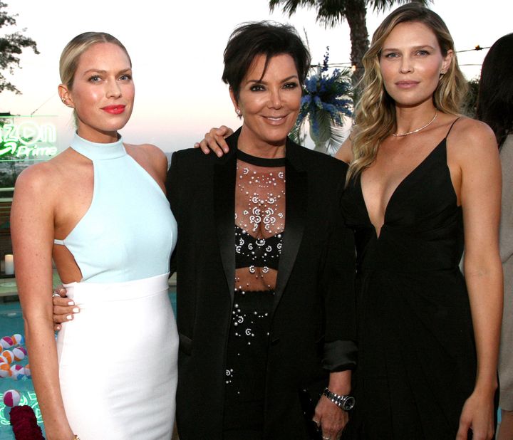 WEST HOLLYWOOD, CA - JULY 16: Actress Erin Foster, TV personality Kris Jenner and actress Sara Foster attend the Amazon Prime Summer Soiree hosted By Erin and Sara Foster held at Sunset Towers on July 16, 2015 in West Hollywood, California. (Photo by Tommaso Boddi/Getty Images for Amazon)