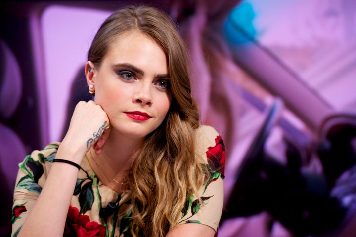 MADRID, SPAIN - JULY 08: Cara Delevingne attends 'El Hormiguero' Tv show at Vertice Studio on July 8, 2015 in Madrid, Spain. (Photo by Juan Naharro Gimenez/Getty Images)