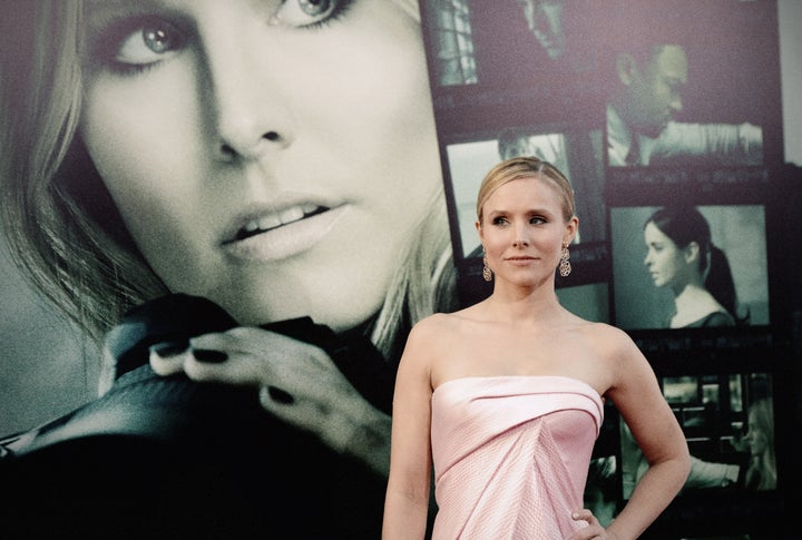 HOLLYWOOD, CA - MARCH 12: (EDITORS NOTE: This image was processed using digital filters) Actress Kristen Bell attends the Los Angeles Premiere Of 'Veronica Mars'at TCL Chinese Theatre on March 12, 2014 in Hollywood, California. (Photo by Jason Kempin/Getty Images)