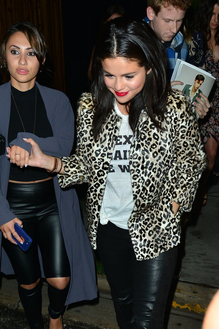 Selena Gomez Wore a $24 Leopard Print Top from Urban Outfitters