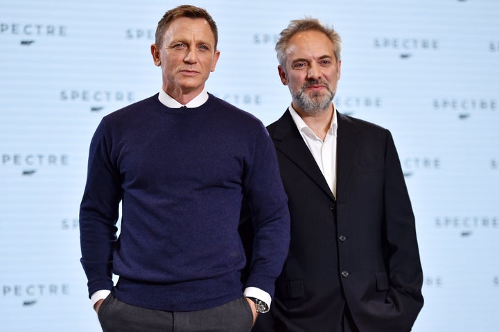 Daniel Craig and Sam Mendes at a photo call for "Spectre."