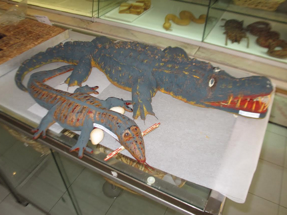 Crocodile bread at Kri Kri bakery in Athens.