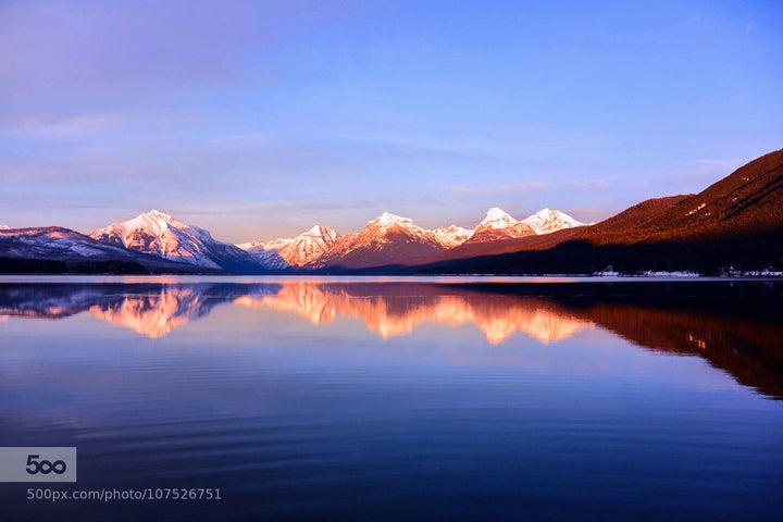 Sunset On Lake McDonald in Glacier National Park, Montana