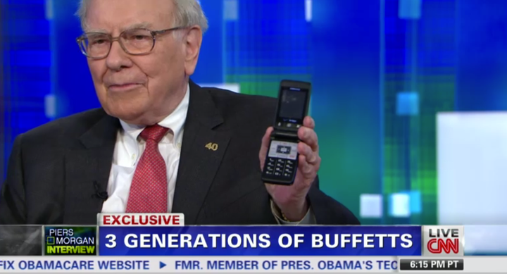 <p>Warren Buffett's flip phone.</p>