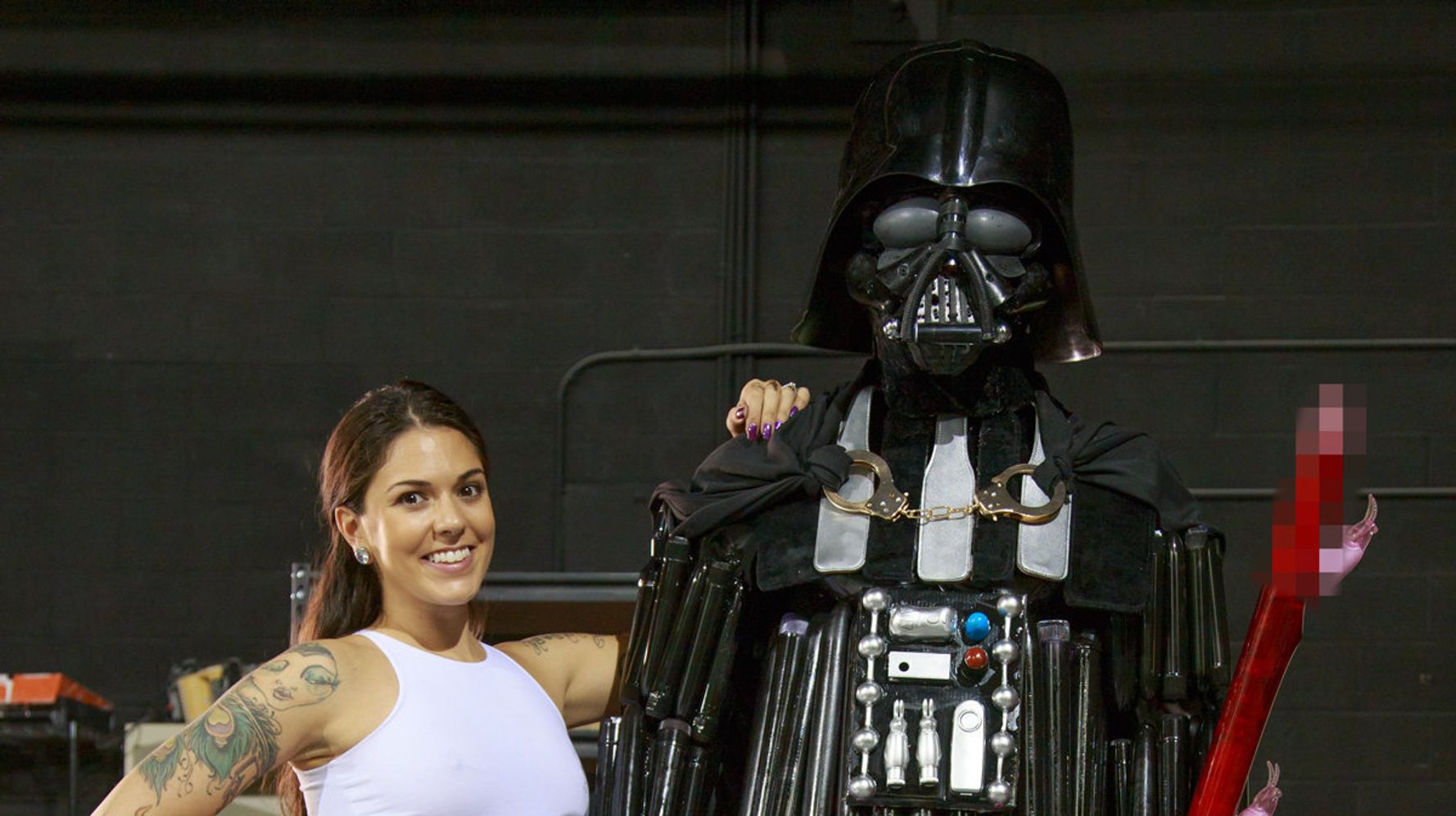 Porn Star Kayla-Jane Danger Builds Darth Vader Using Sex Toys (NSFW) .