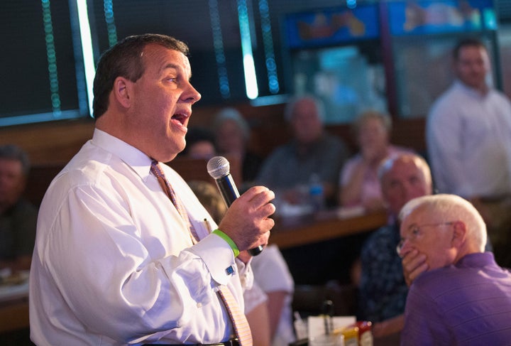 New Jersey Gov. Chris Christie (R) got into a heated exchange with an activist over gun control in Iowa on Saturday.