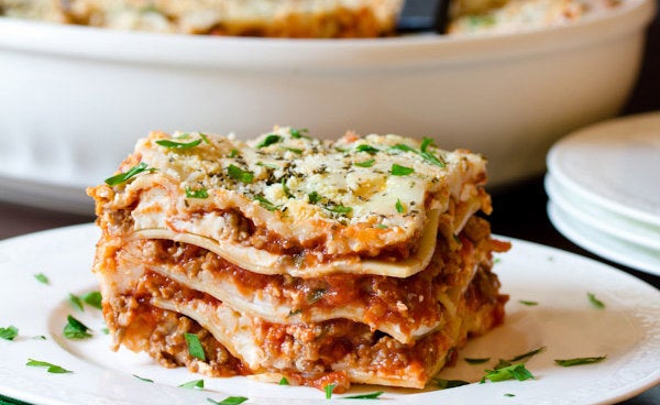 Super Easy Skinny Veggie Crockpot Lasagna Recipe - Pinch of Yum