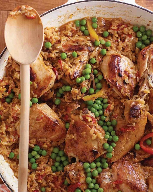 Get the Chicken and Brown Rice recipe from Martha Stewart