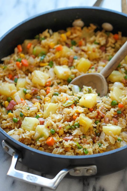 Get the Pineapple Fried Rice recipe from Damn Delicious