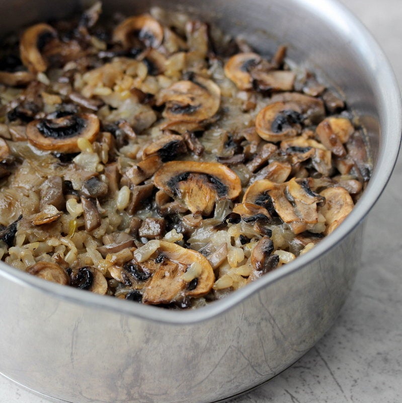 Get the Mushroom Rice Pilaf recipe from Savvy Naturalista