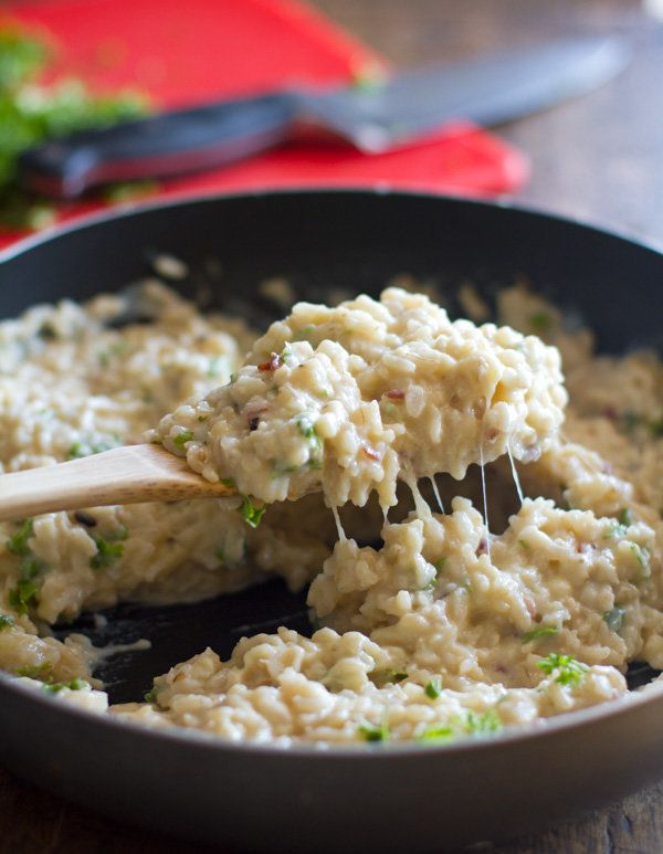 Get the Creamy Cauliflower Garlic Rice recipe from Pinch of Yum