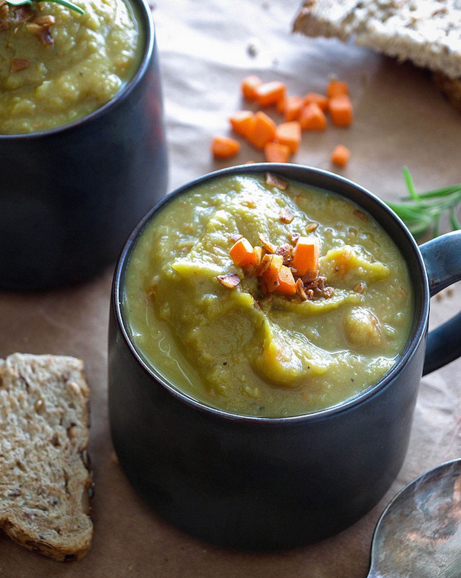 Parsnip + Split Pea Soup (Thick + Hearty) - The Simple Veganista