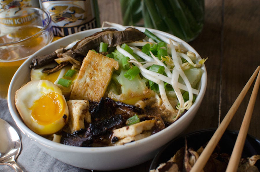 Vegetarian Homemade Ramen Bowl