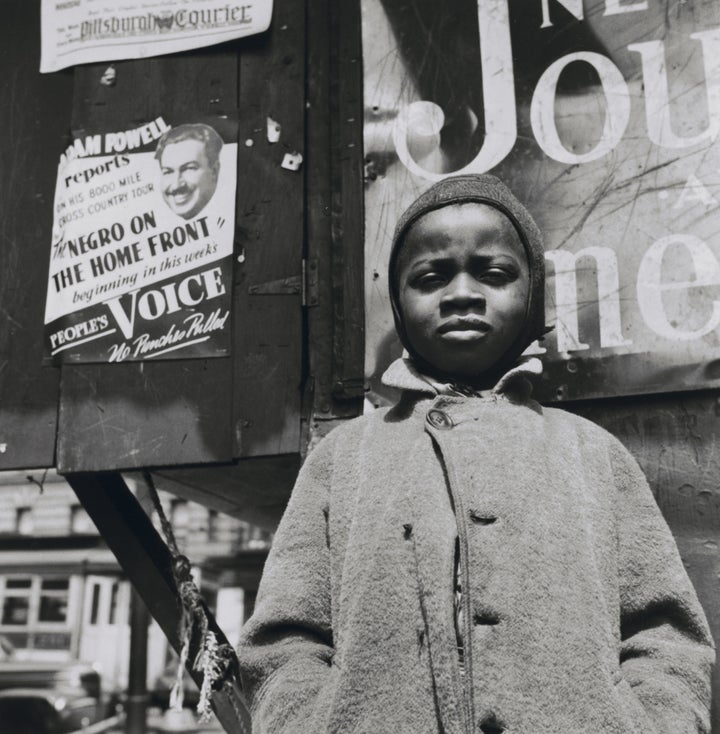 Gordon Parks. "Harlem Newsboy, Harlem, New York"(One of the 'Other Visions')