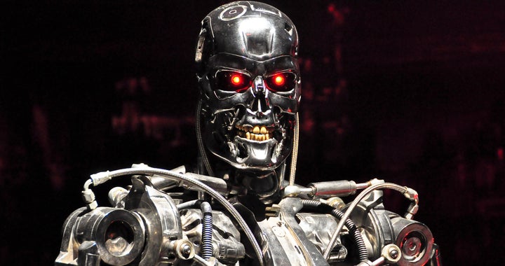 <p>A killer robot from the "Terminator" movies. Scientists and other thought leaders have issued a warning of a future in which autonomous robots are created to kill humans. </p>