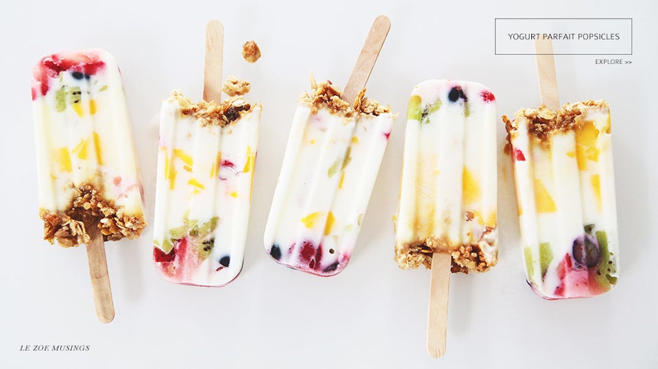 Yogurt Parfait Popsicles