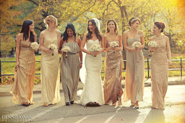 15 Bridal Parties Who Totally Nailed The Ombré Dress Trend