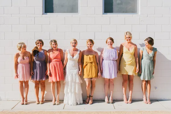 15 Bridal Parties Who Totally Nailed The Ombré Dress Trend