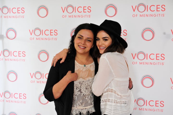 <p>Jamie Schanbaum and Lucy Hale for the Voices of Meningitis initiative.</p>