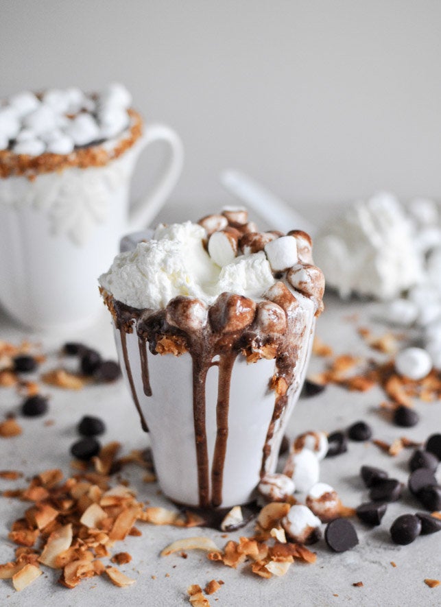 Creamy Crockpot Coconut Hot Chocolate