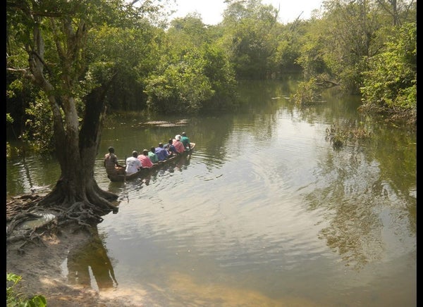 Photo credit: Angela Dunn/CDC 

CDC disease detective Angela Dunn accompanied a burial team as they traveled to a small nom