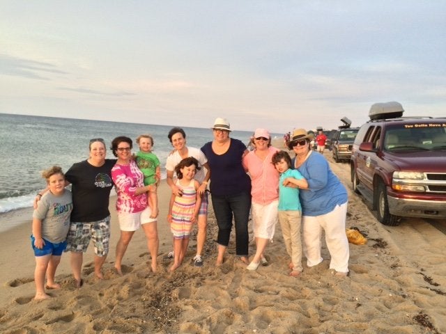 LGBTQ parents and their children at Family Week in Provincetown, Massachusetts, in July 2015. 