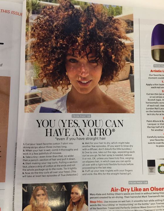 Allure Catches Hell For Teaching White Women How To Get An Afro | HuffPost  Life