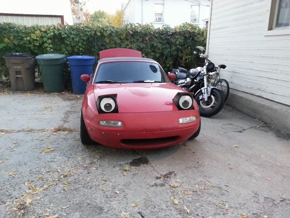Giant googly eyes for your car.