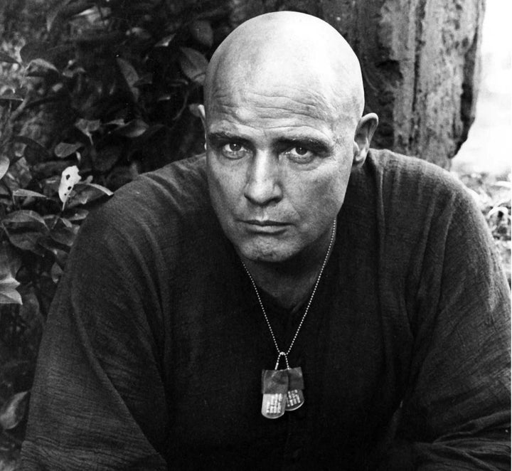 Marlon Brando on the set of "Apocalypse Now."