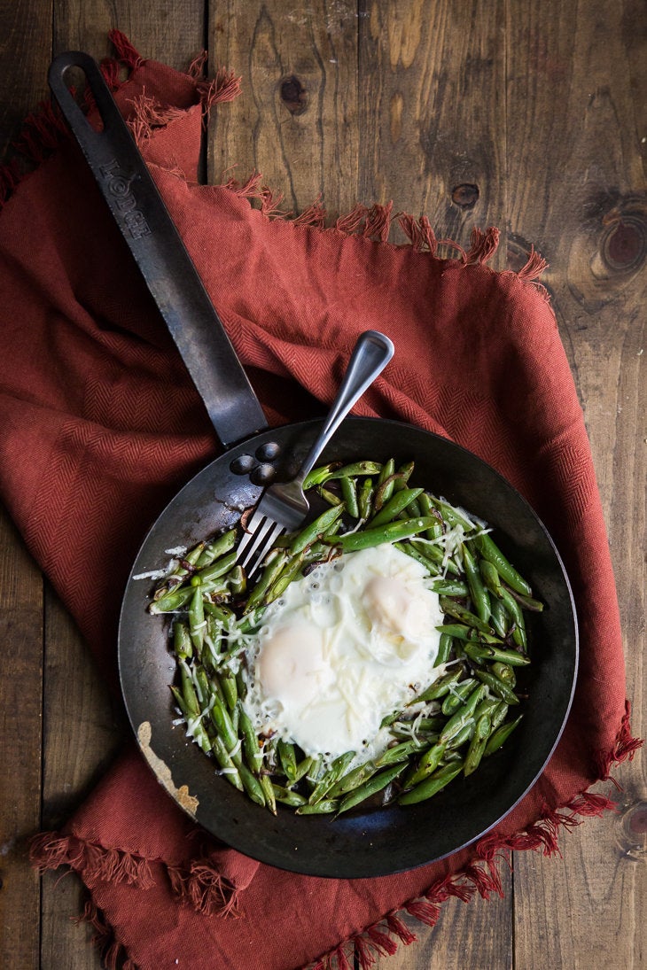 Breakfast, Day 1: Egg And Green Bean Skillet