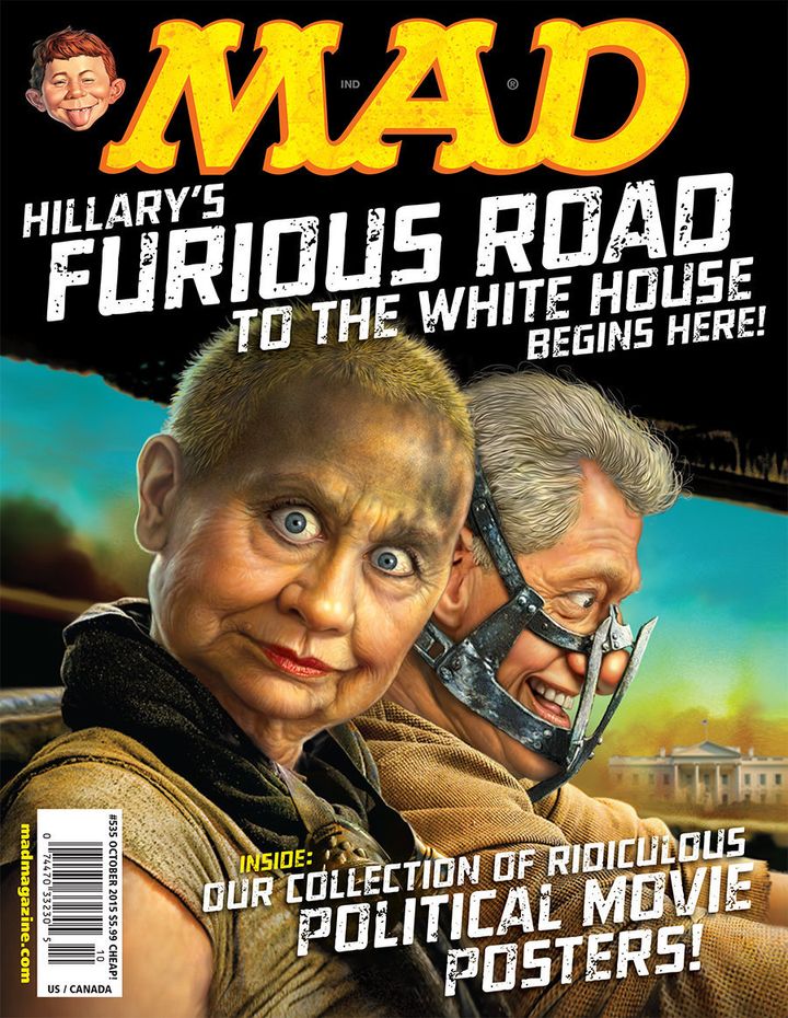 Image result for mad covers hillary trump