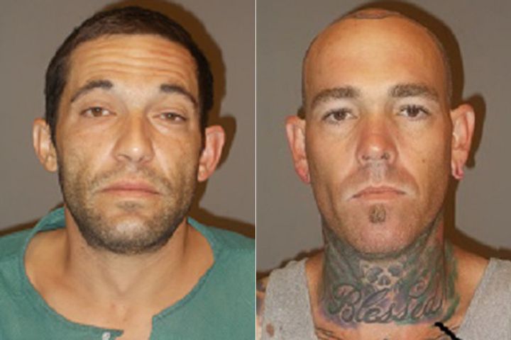 Robbery suspects Cole Lewallen and Robbie Jay Johnson Jr.