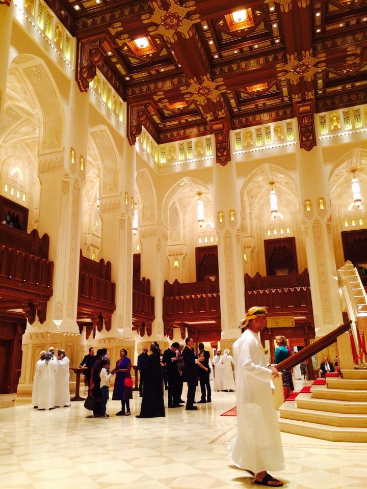 Visiting the Royal Opera House in Oman.