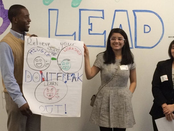 Candidates for America Needs You's fellow program in Illinois take part in a group activity.