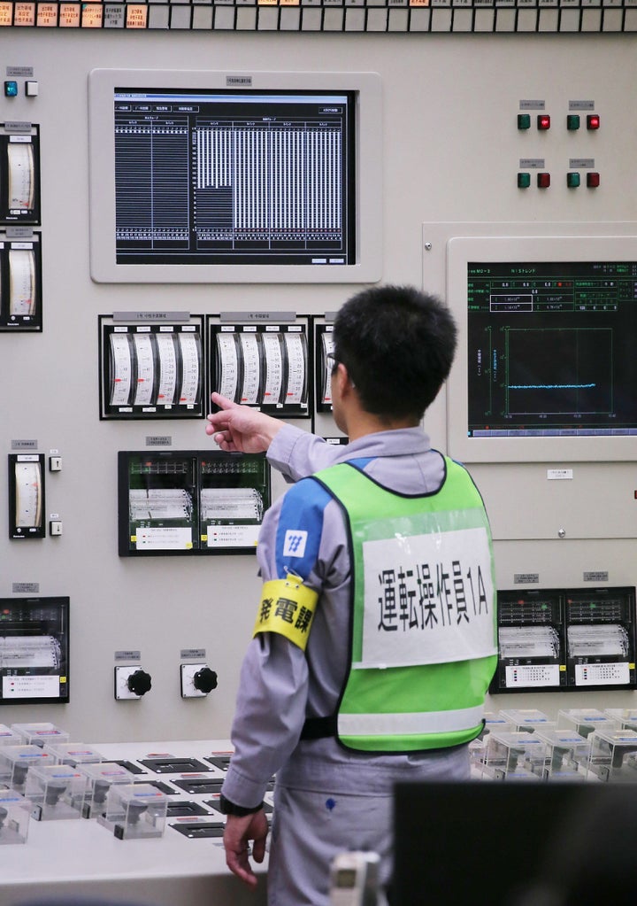 Japan switched on the nuclear reactor at the Kyushu Electric Power Sendai nuclear power plant in Satsumasendai, Kagoshima pre