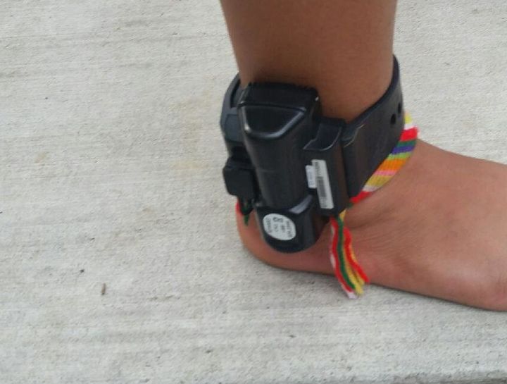 Though she has passed a "credible fear" interview establishing her asylum claim, ICE only released Yancy Mejía on the condition that she wear an ankle monitor.