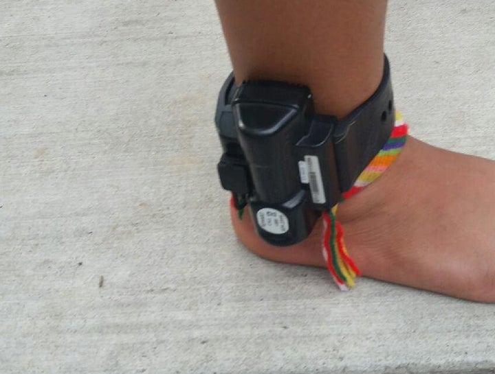 <p>Though she has passed a "credible fear" interview establishing her asylum claim, ICE only released Yancy Mejía on the condition that she wear an ankle monitor.</p>